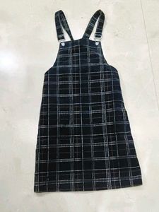 Cute Plaid Pinafore Dress