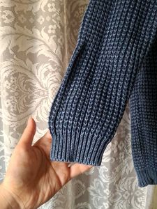 Blue Knit Sweater