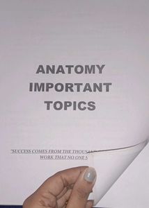 Anatomy Imp Notes