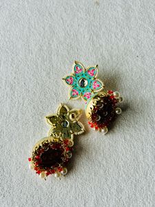 🪷Gorgeous Floral Jhumkas