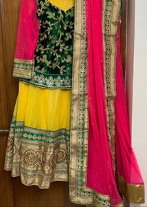 Handwork Lehenga Choli Dupatta Set