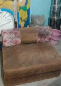 Foldable Sofa Bed - Brown