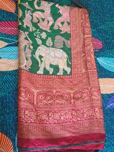 Elegant Ethnic Saree GREEN 💚 ♥️