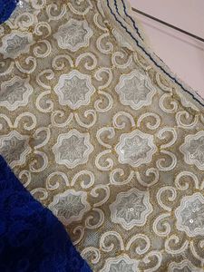 Blue Lace Detail Kurta