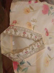 Organza Floral Partywear Suit