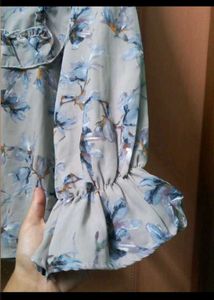 Blue Blouson tunic