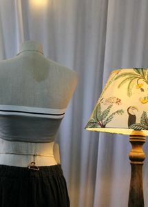 Gray Bandeau Top