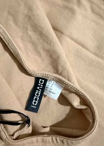 H&amp;M Tan Halter Mini Dress