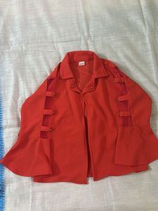 Vintage Red Bell Sleeve Jacket
