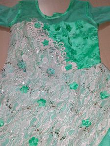 A Powder Blue Coloured Gown