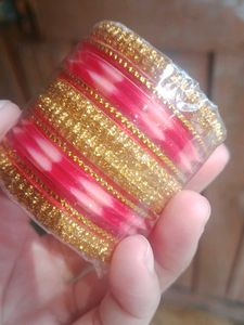 Red &amp; Gold Bangles