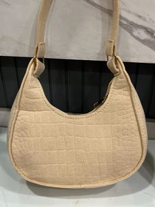 Trendy Faux Croc Shoulder Bag