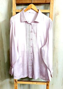 Levender Colour Satin Shirt Size-44-46