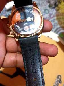 Skmei Watch With Original Leather Strap