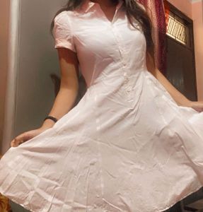 Pink Fit & Flare Dress