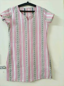 Striped Pink Kurti Top