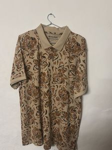 Floral Print Polo Shirt