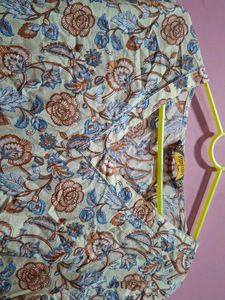 Floral Print Tunic Top