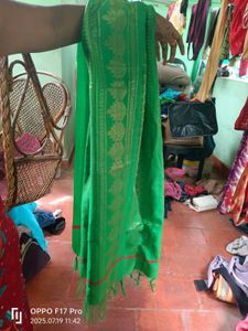 New Green Banarasi Dupatta