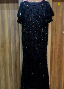 Designer Fur faux Sequins Dress