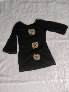 Elegant Black short Kurta