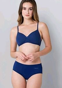 Navy Blue Bra & Briefs Set