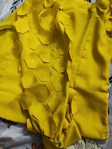 Yellow Puff Sleeve Top