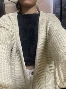 Cream Knit Cardigan
