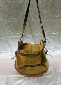 Vintage Vanessa Prix Suede Leather Hobo Bag