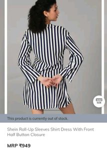 Striped Shirt Dress