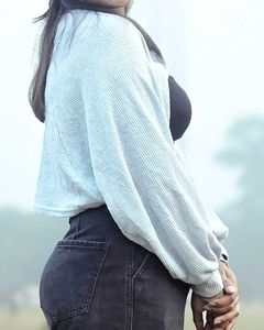 Cute Light Blue Crop Top