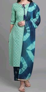 MOKOSH Women Kurta, Pyjama & Dupatta Set