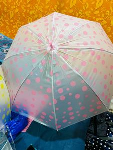 Yellow Polka Dot Umbrella New With Tag