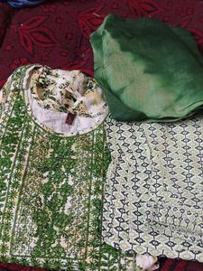 Green Kurta Set