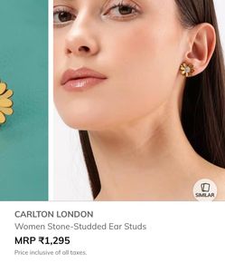 Carlton London Flower Earrings