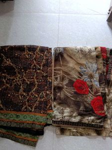 Floral Print Saree