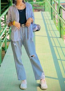 Women Check Shirt