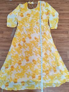 Printed Gown With Dupatta