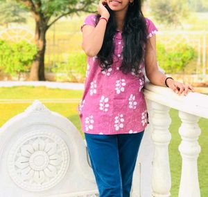 Pink Shirt Kurti