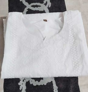 Beautiful White Colour Kurti....