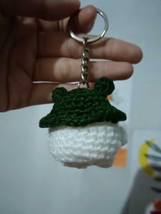 Crochet Frog Keychain