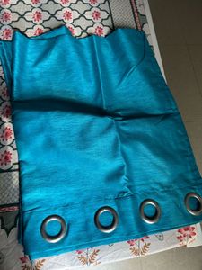 Aqua Blue Curtains, 9 Ft Long