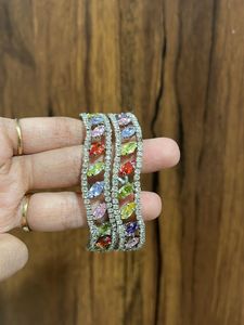 Beautiful One Time Used Diamond Bangles