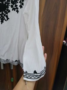 Cotton Chikankari Short Kurti