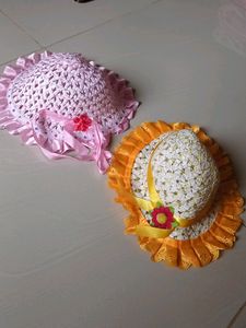 Vintage Baby Sun Hats - Set of 2