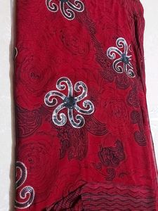 🥻 Saree In Maroom Colour..&amp; Pink Colour Combo