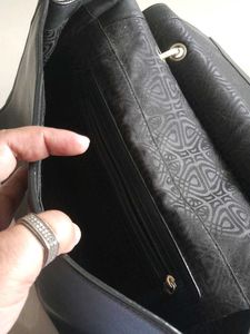 Biba Black Leather Handbag