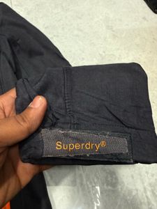 Superdry Black &amp; Orange Windtrekker Jacket