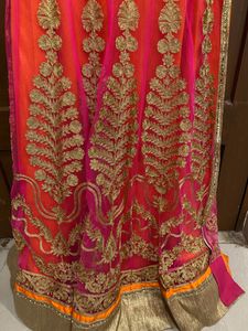 Bridal Gown With Pant And Dupatta