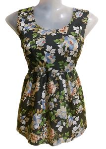 Floral Print Sleeveless Dress